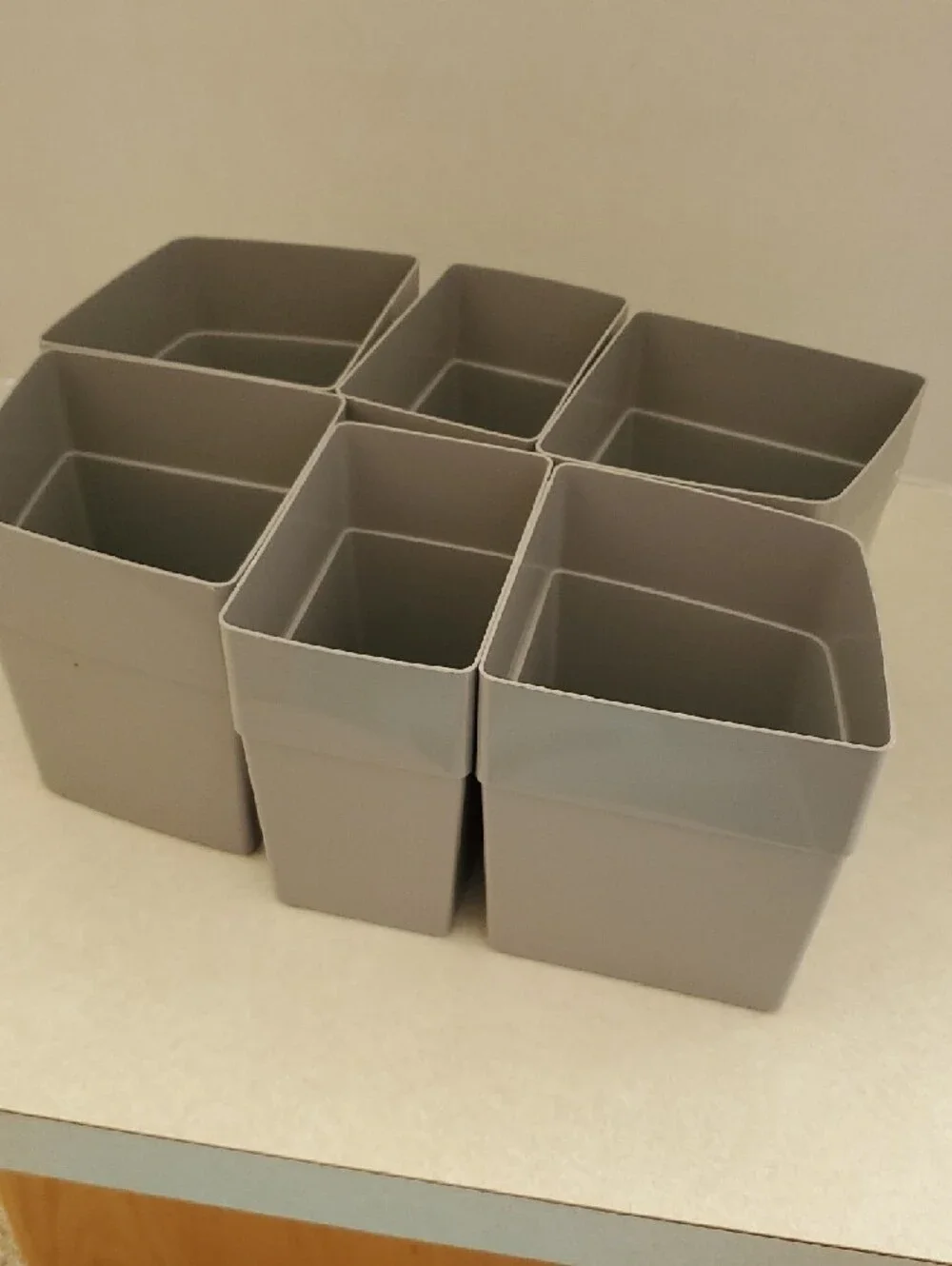 Art Organizer Caddy in Teal and Gray - Portable Cosmetic Storage
